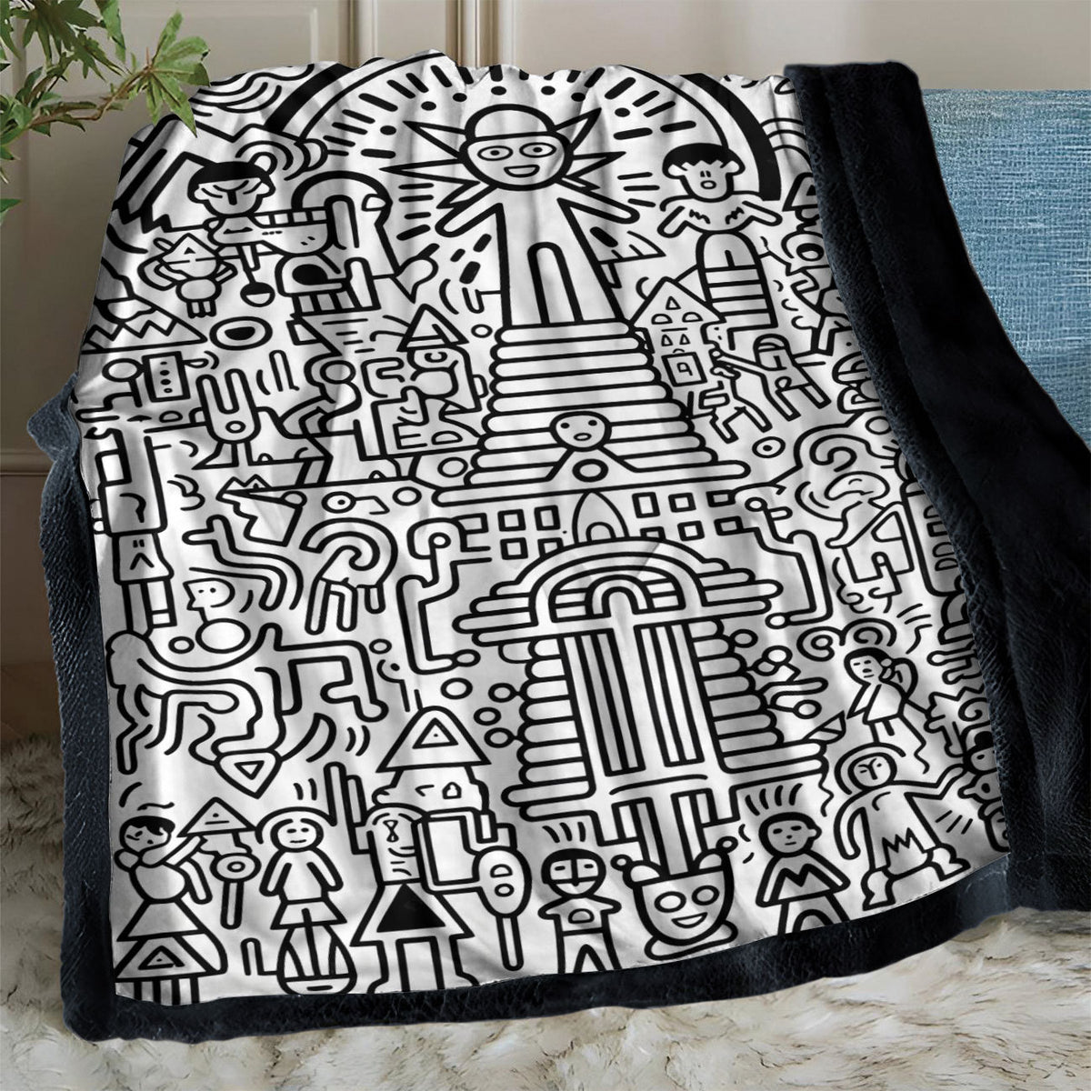 DIY Coloring Blanket with Color Brushes