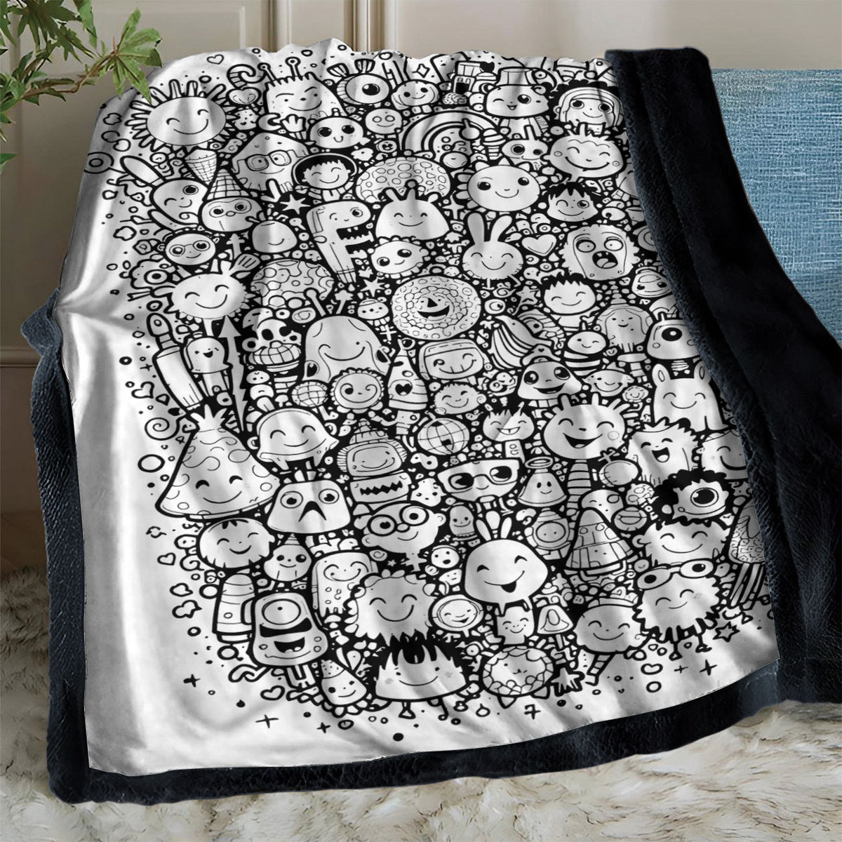 DIY Coloring Blanket with Color Brushes