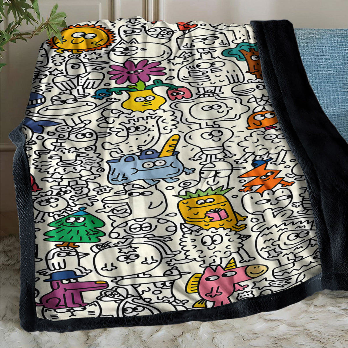 DIY Coloring Blanket with Color Brushes